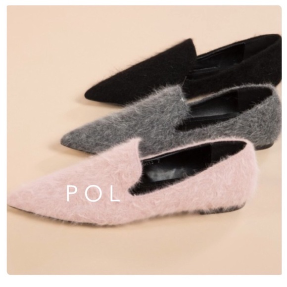 Closeout!▪️NIB POL Black Mohair Flats-8 - Picture 2 of 8